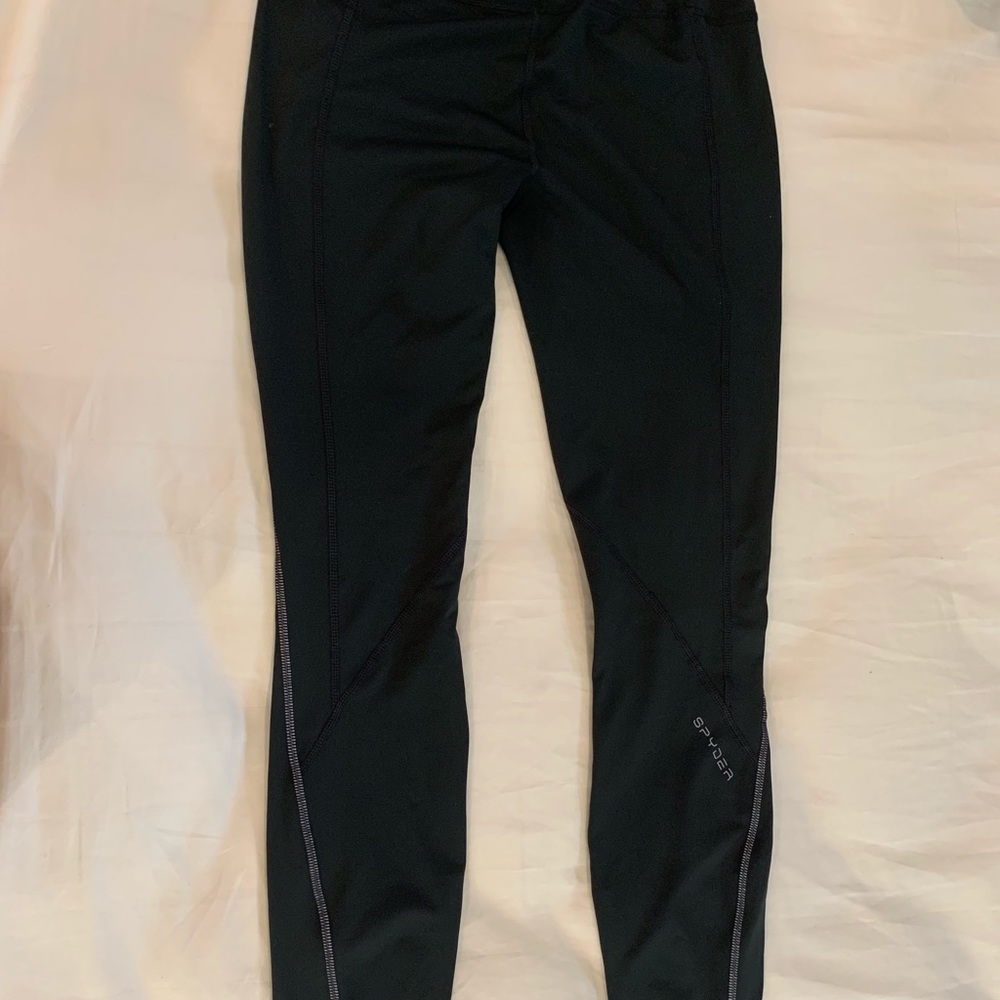 Spyder brand black leggings size small